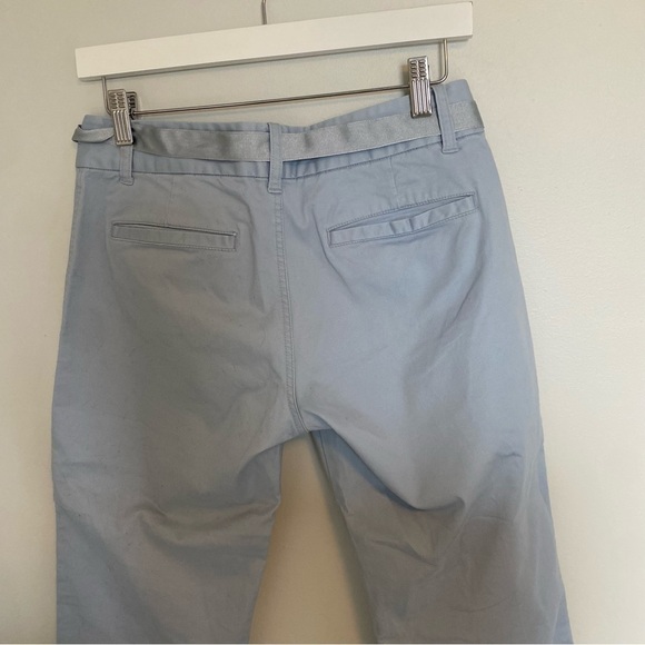 AUTHENTIC Roots Baby Blue Tie Waist Capri Pants Sz 6 - Picture 7 of 7